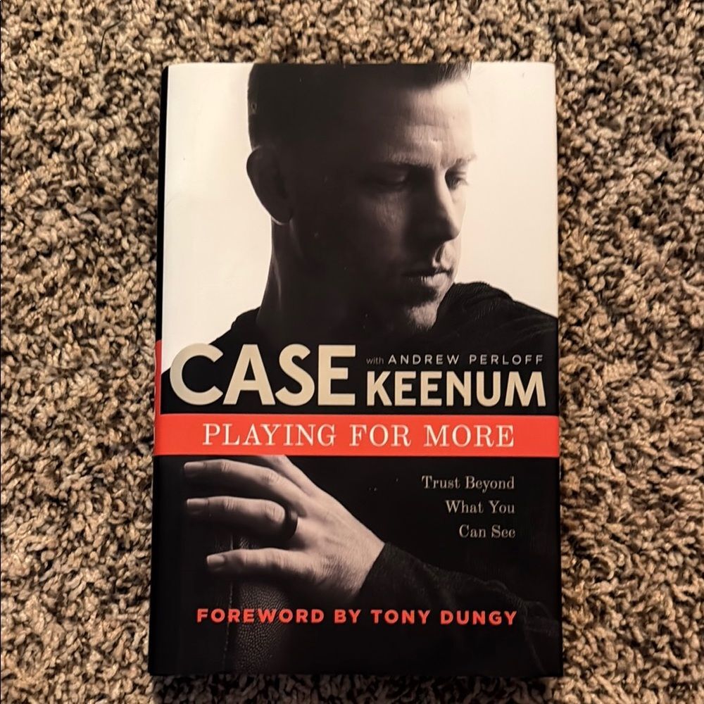 Case Keenum Book - Playing for More book brand new!